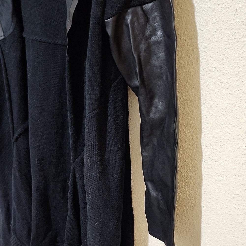 Blank NYC Black Jacket with Leather Accents - Picture 5 of 9